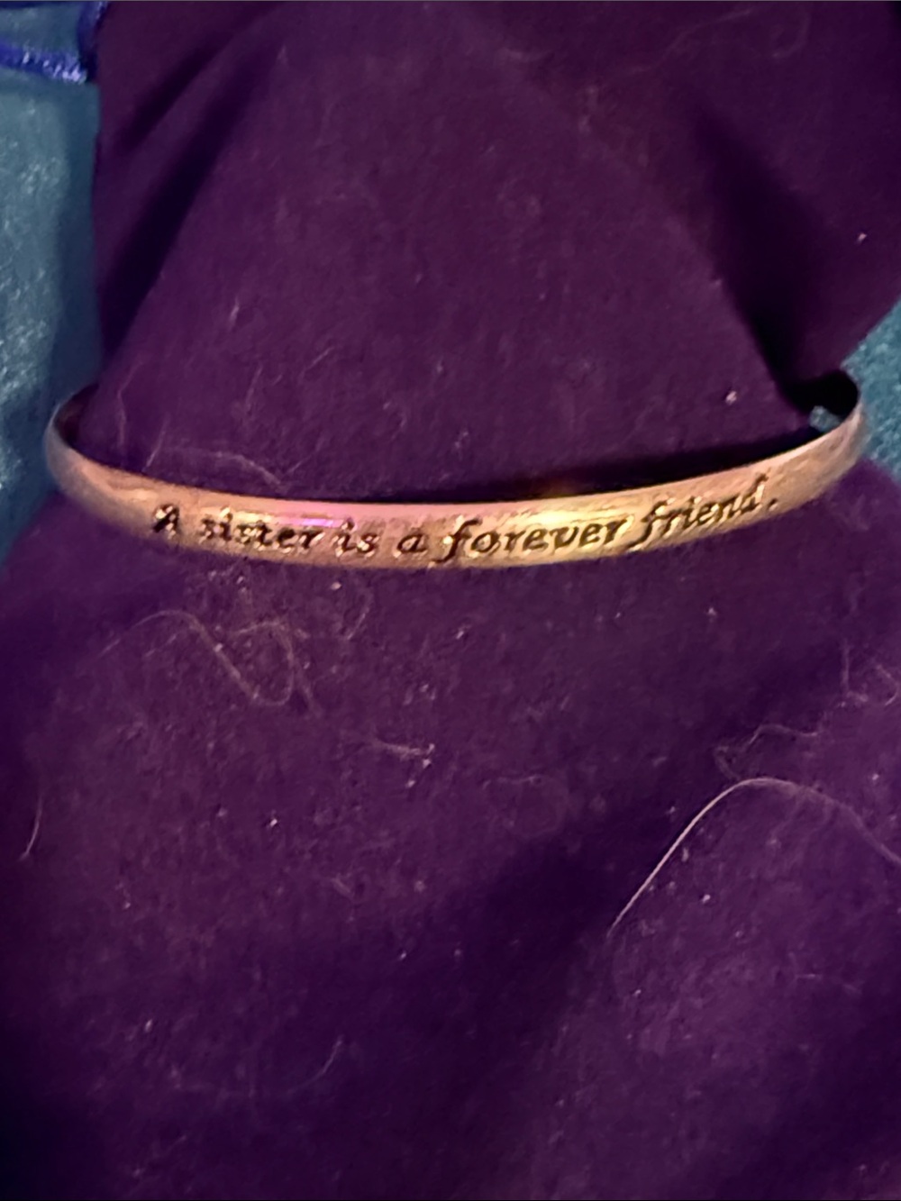 Forever Friend Engraved Bangle Bracelet in sterling silver